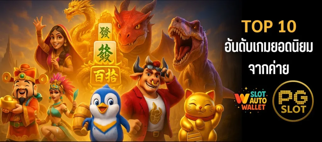 TOP 10 อันดับเกมยอดนิยมจากค่าย PG SLOT